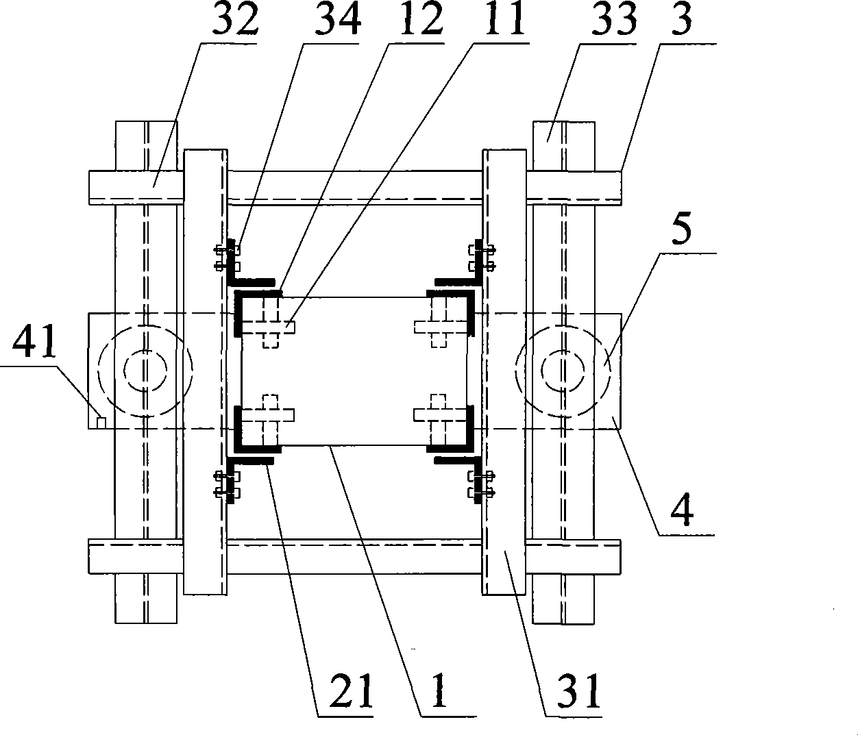 Integral jacking method for steel roof frame and concrete column articulated factory house cover