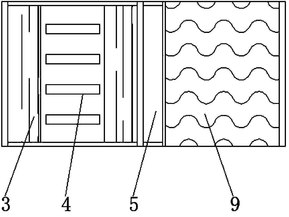 Same plane coating and wall brick separation structure