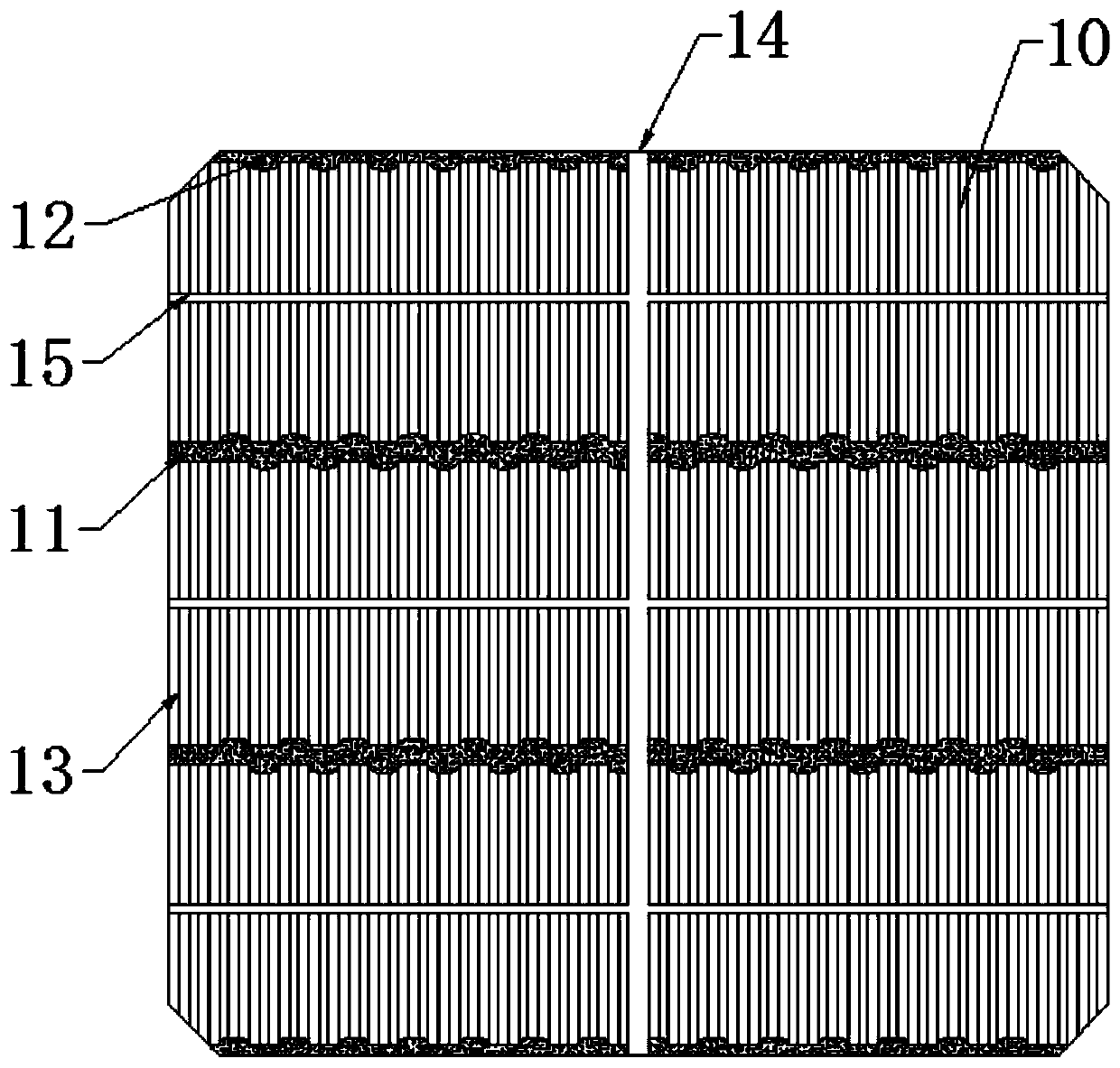 Large-size imbricate cell structure