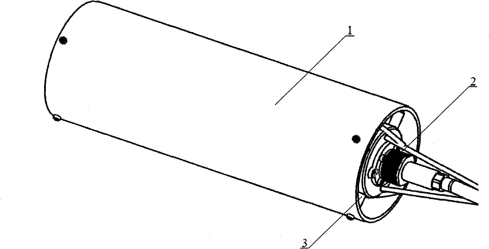 Portable optical mechanical system of underwater in-situ luminoscope