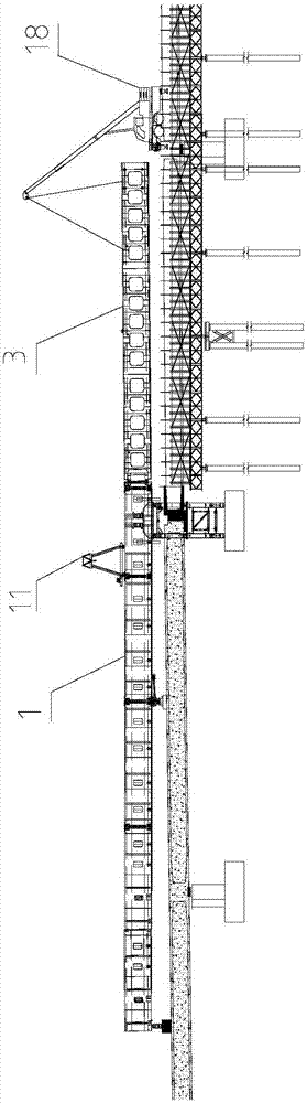 A construction method for in-situ dismantling of upward moving formwork