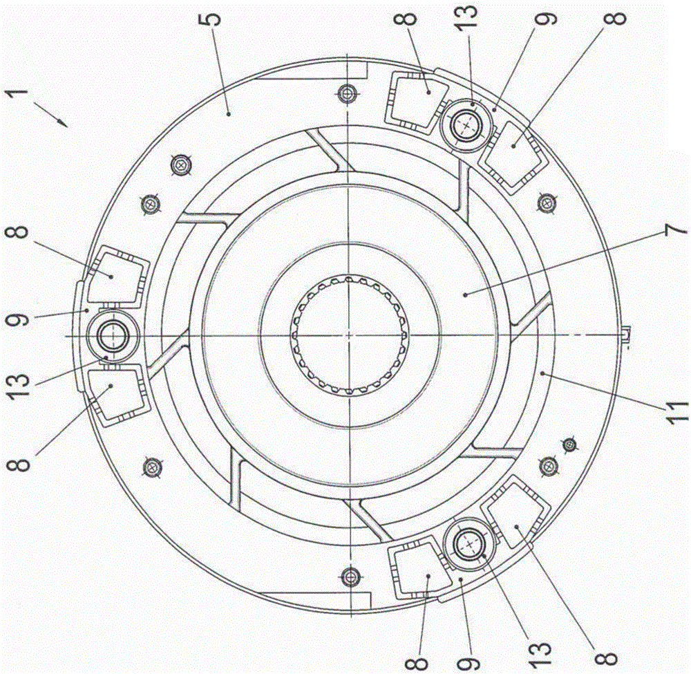 Electromagnetic braking or coupling device having damping means for improved noise reduction