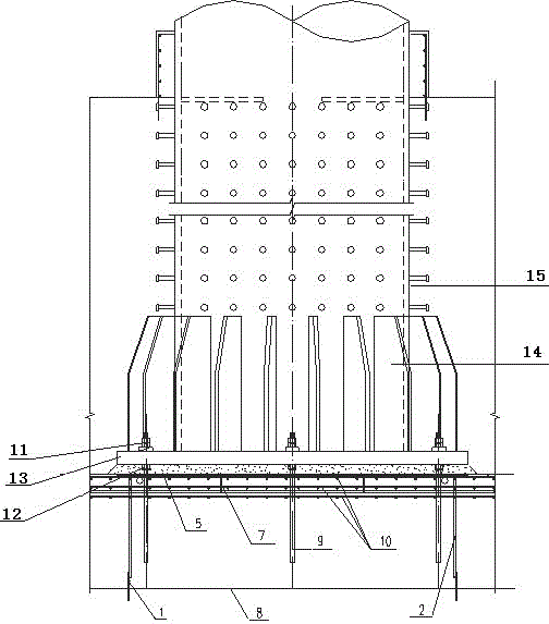 Installation and construction method of column base of large-diameter steel pipe column