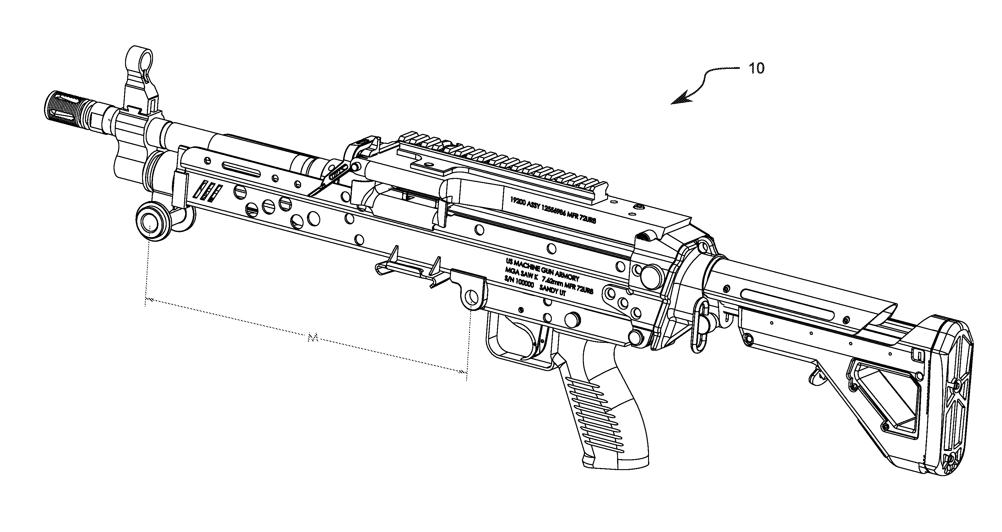 Reduced length belt-fed firearm