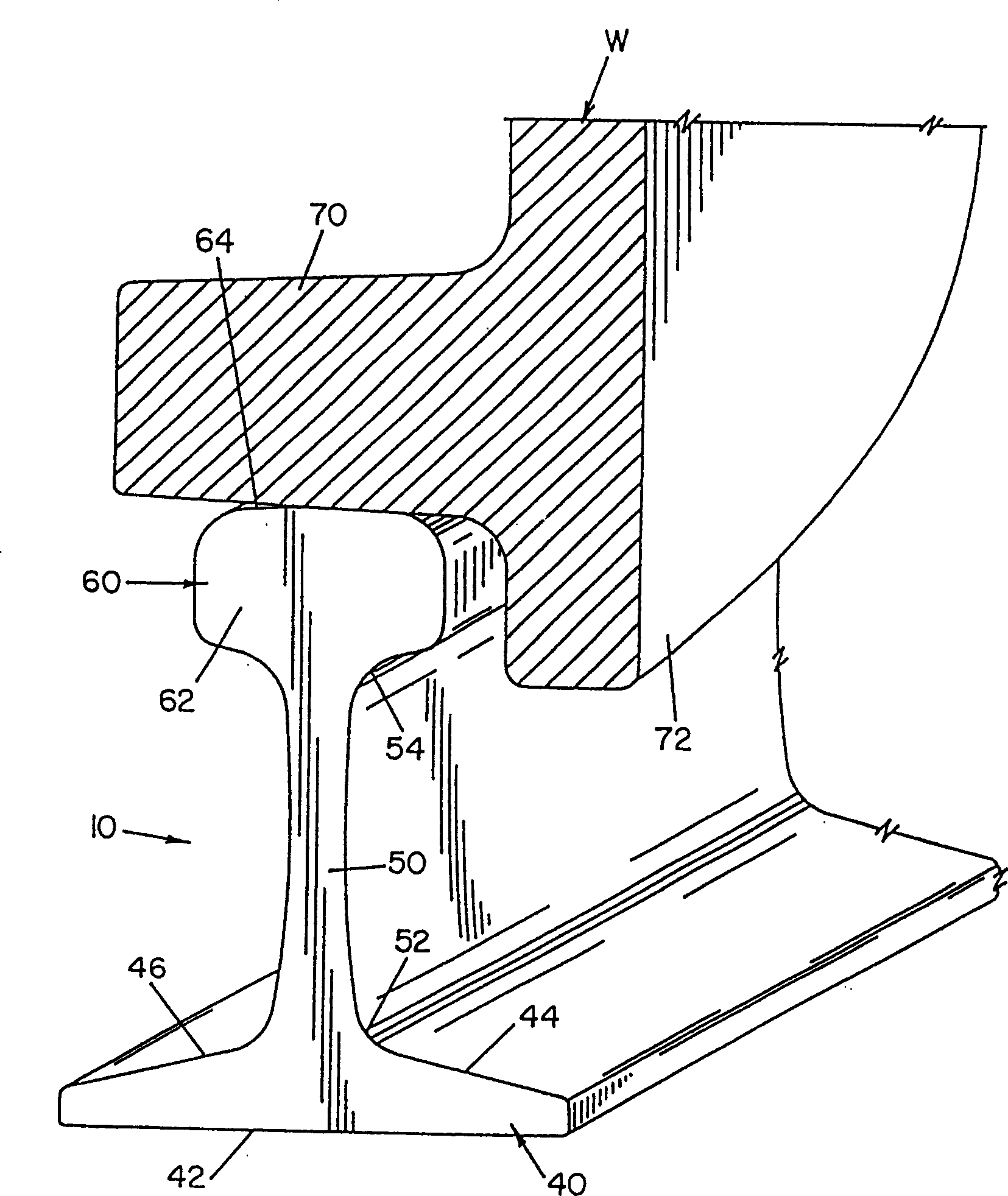 Method of welding steel guide rails