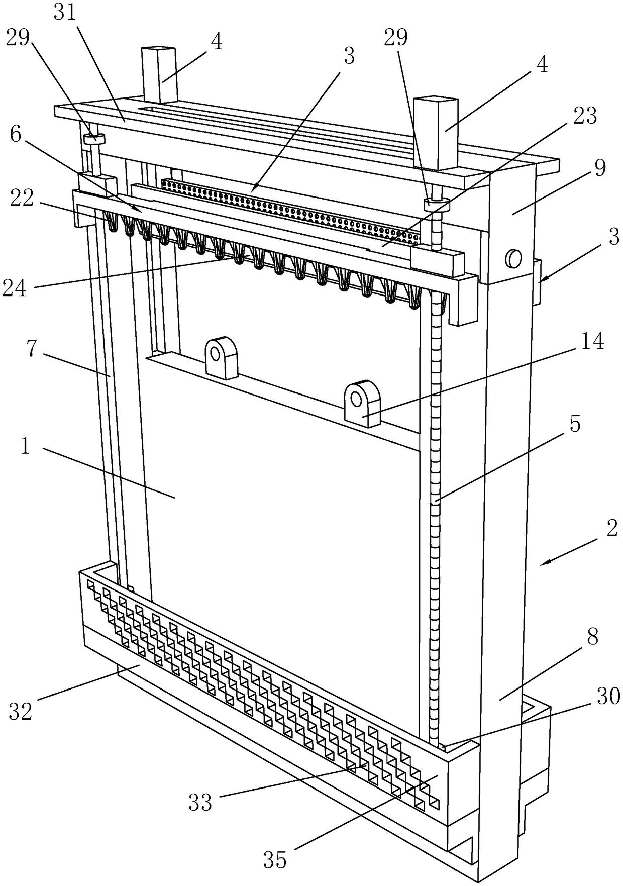 Channel gate for hydraulic engineering and mounting method thereof