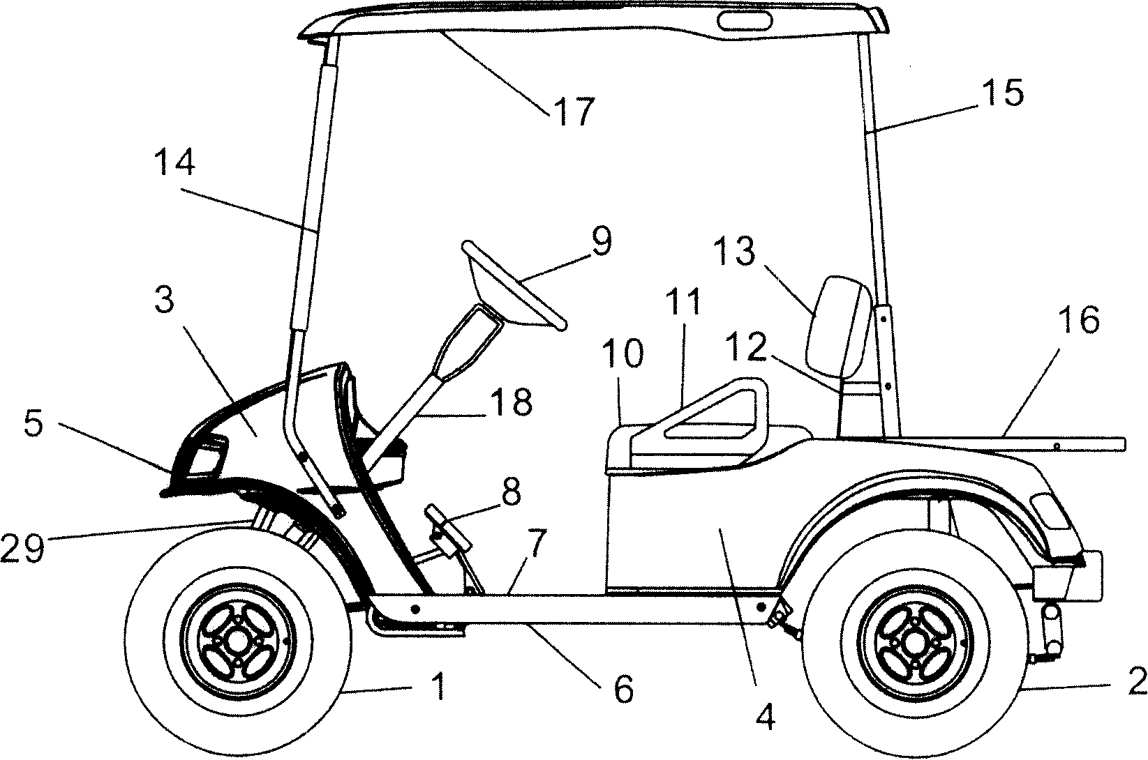 Electric vehicle for hunting