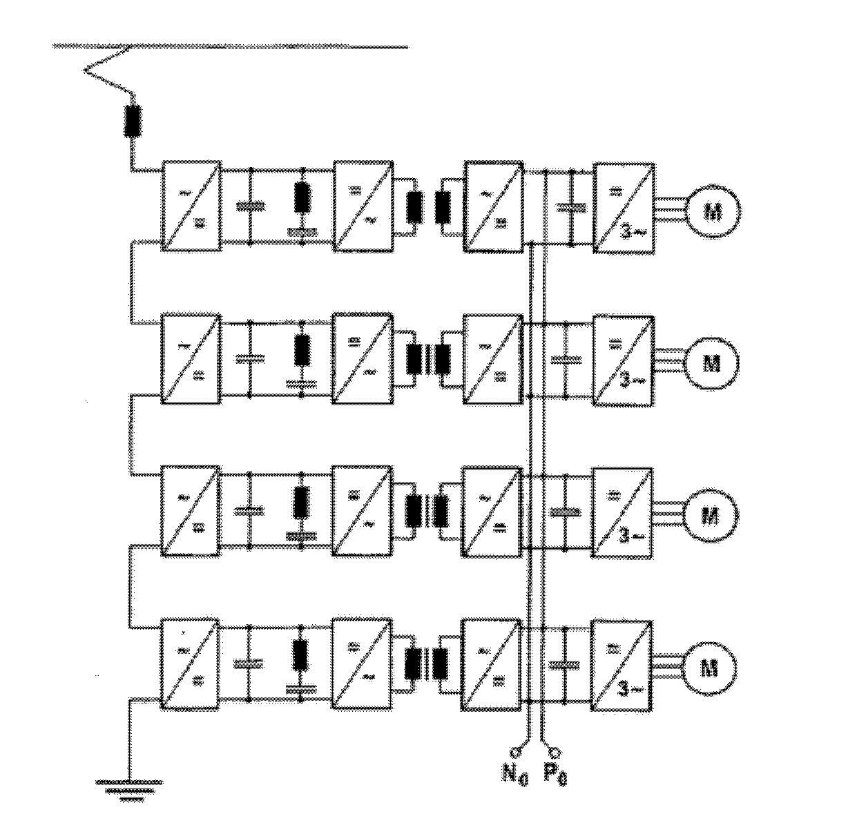 Multi-level converter employing multi-winding intermediate-high frequency transformer