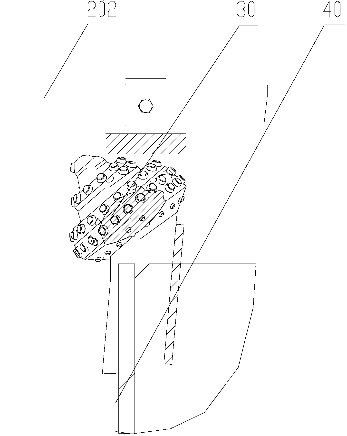 Installation tool of gear drill tooth