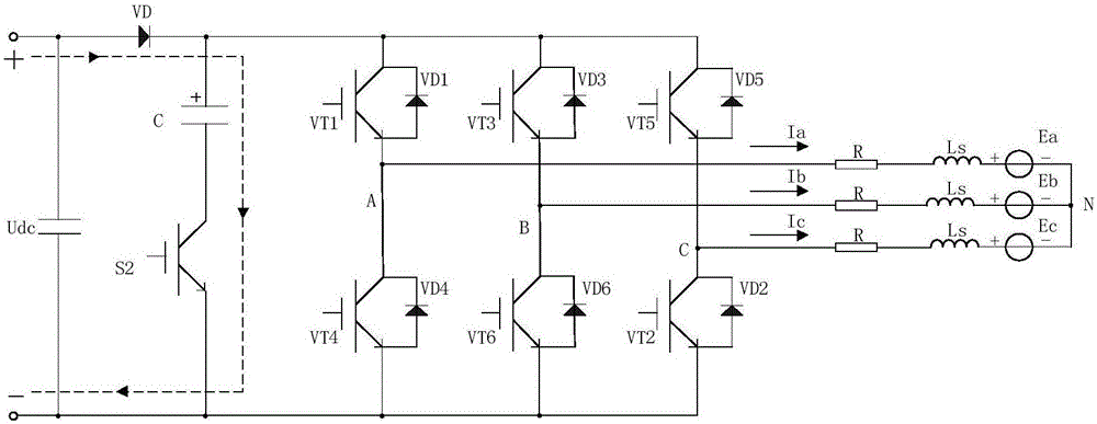 Commutation torque ripple suppression device and suppression method for brushless DC motor