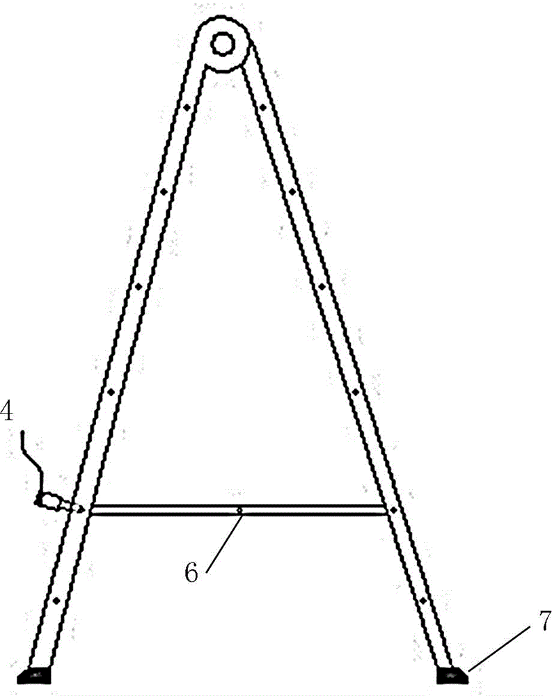 10kV portable auxiliary ladder stand