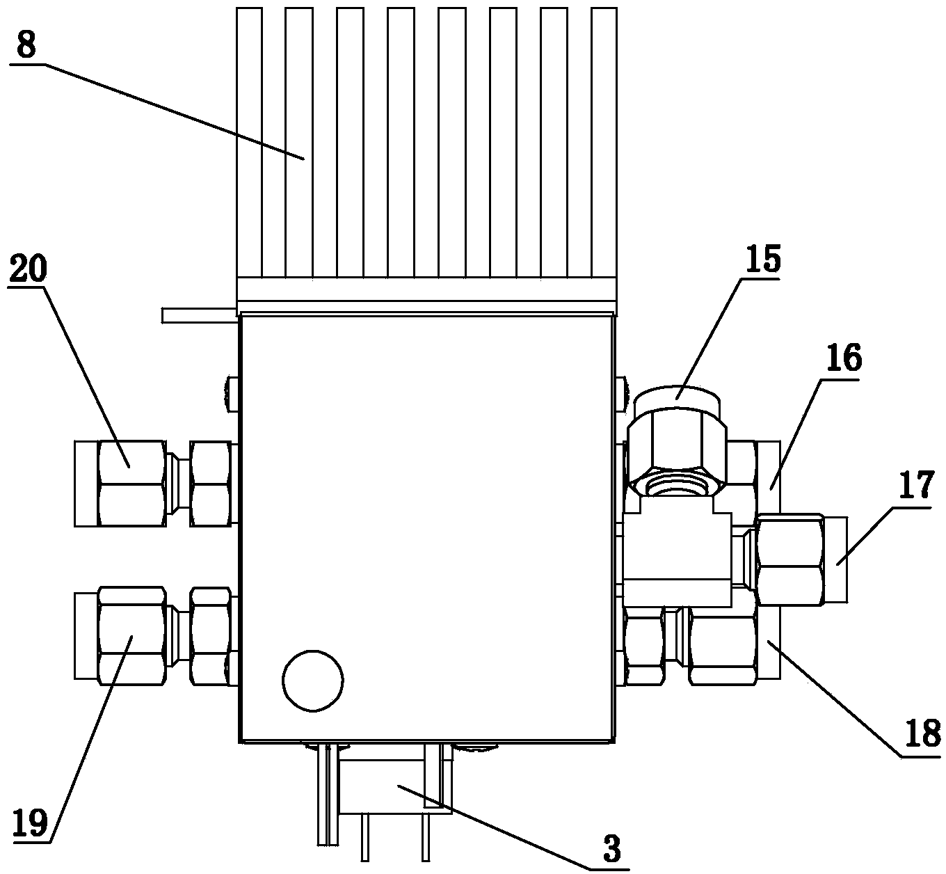 Nitrogen oxide detector and small automatic nitrogen oxide monitoring device using detector