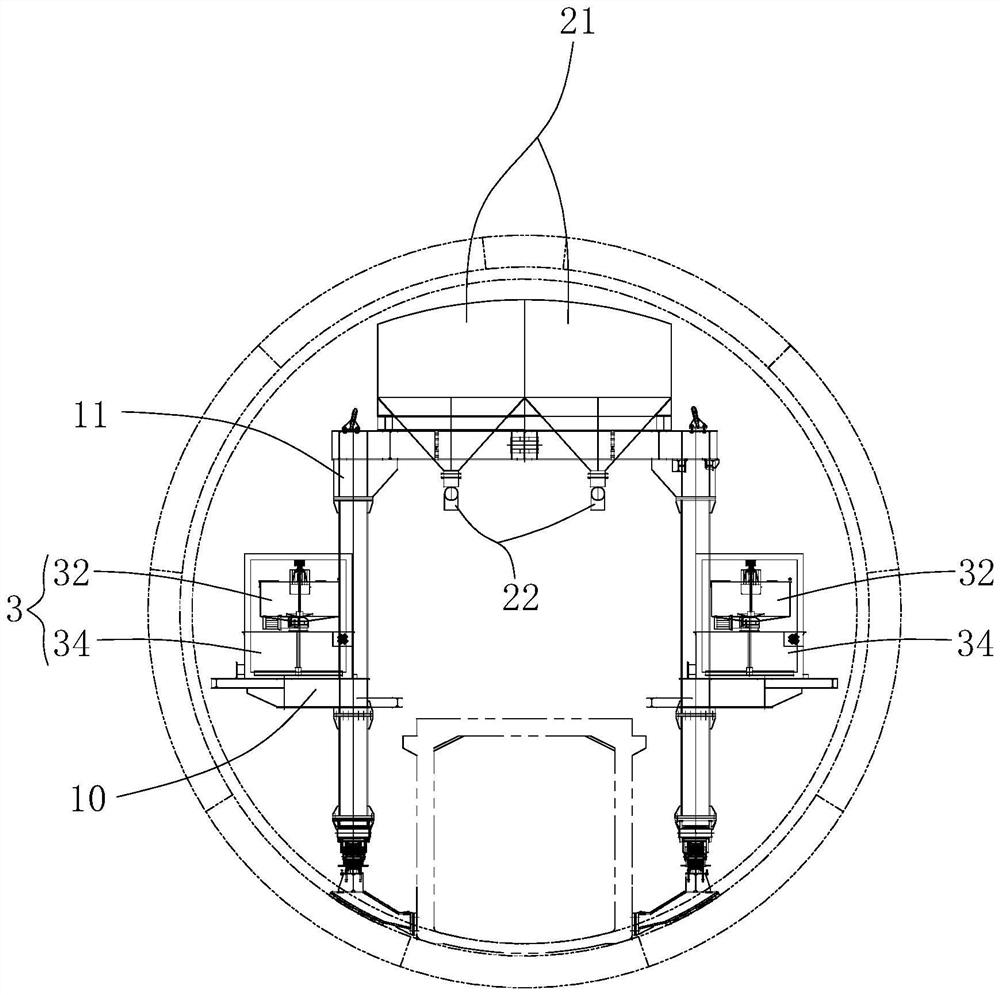 Slurry mixing method for simultaneous double-liquid grouting in shield tunnel