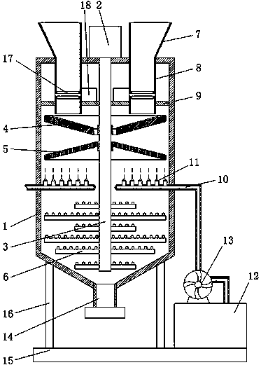 Cement mortar mixing device for building and work method thereof