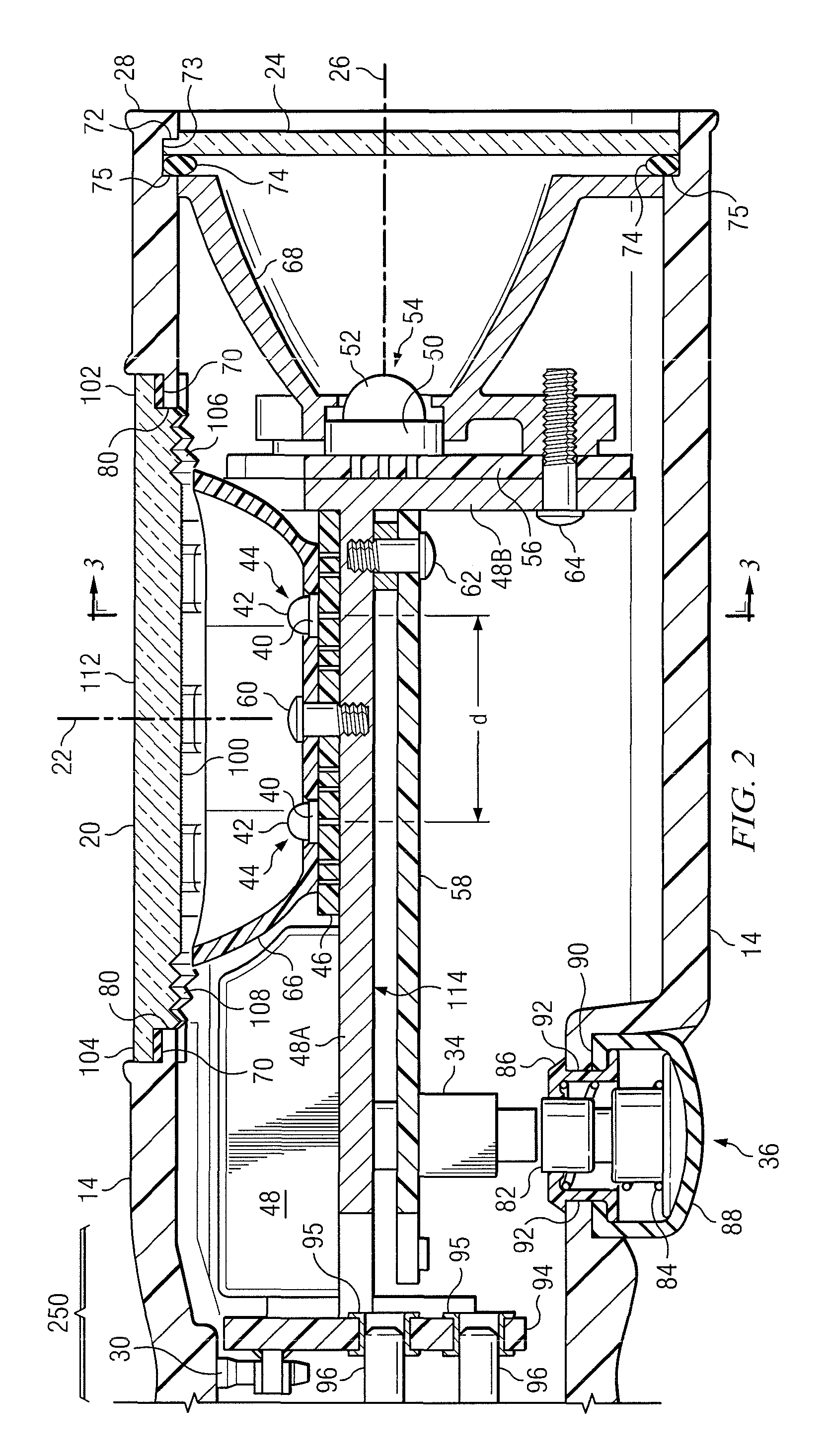 Sealed switch actuator for appliances