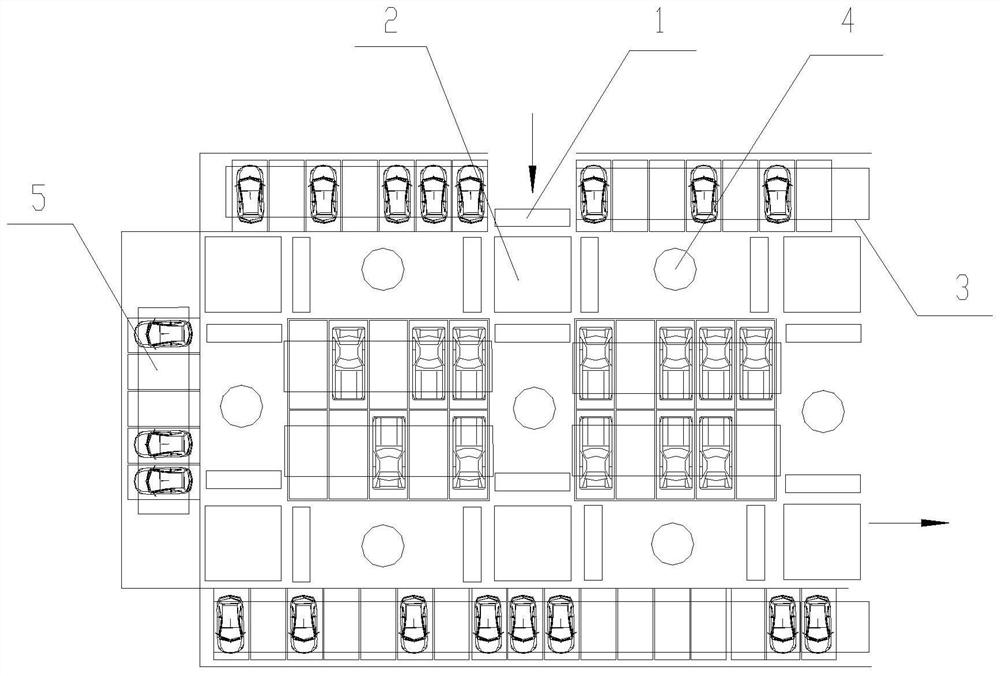 Intelligent parking lot of non-electric shopping mall based on piezoelectric effect and electromagnetic induction