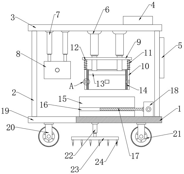 Hydraulic engineering concrete quality detection device