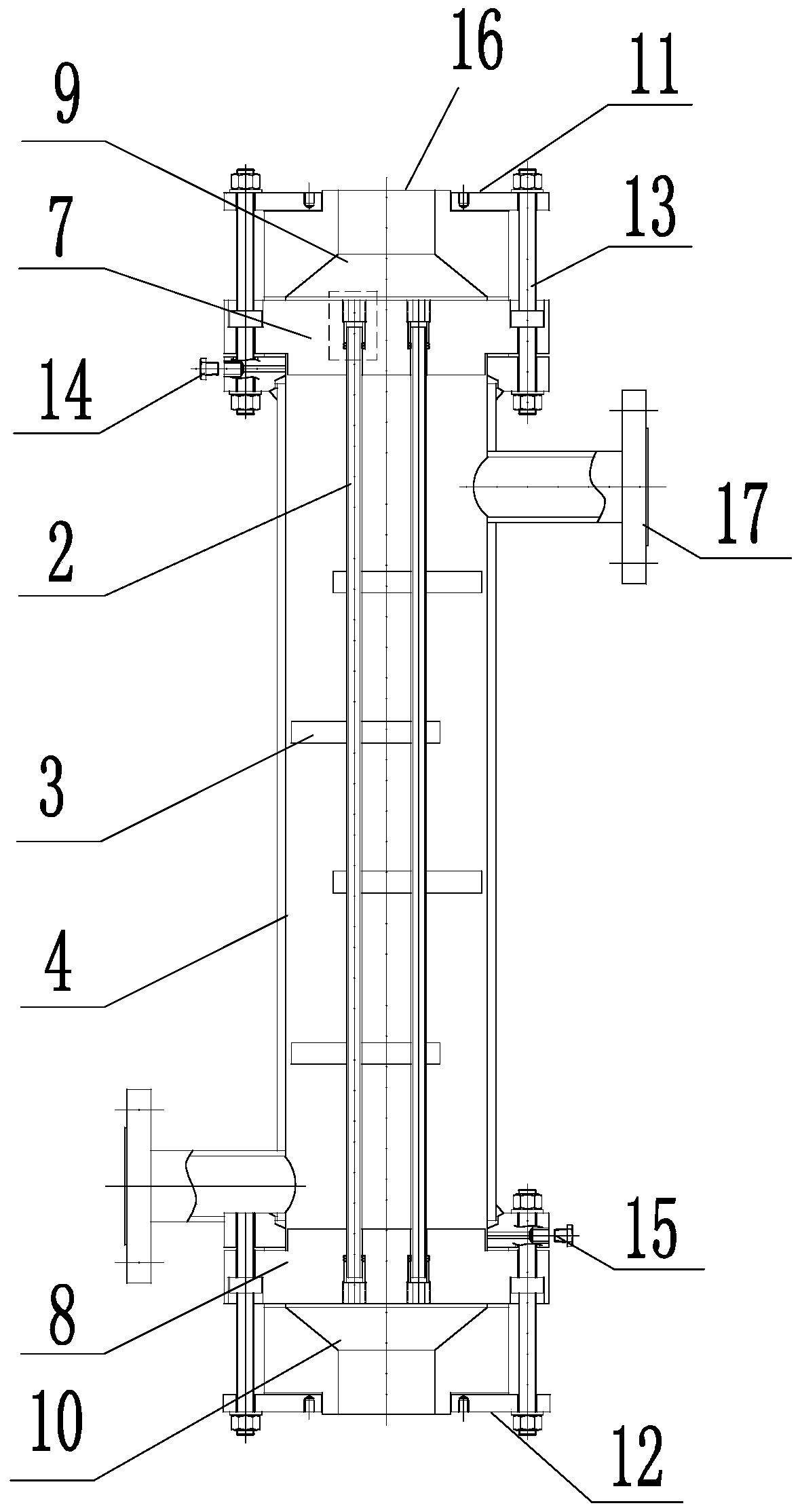 A carbon fiber heat exchanger and its manufacturing process