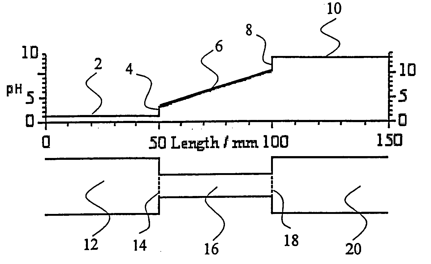 Method and apparatus to improve the concentration detection sensitivity in isoelectric focusing systems