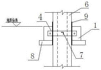 Pile foundation reinforcement method for inverter box transformer platform