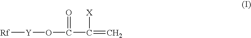 Treatment comprising water- and oil-repellent agent