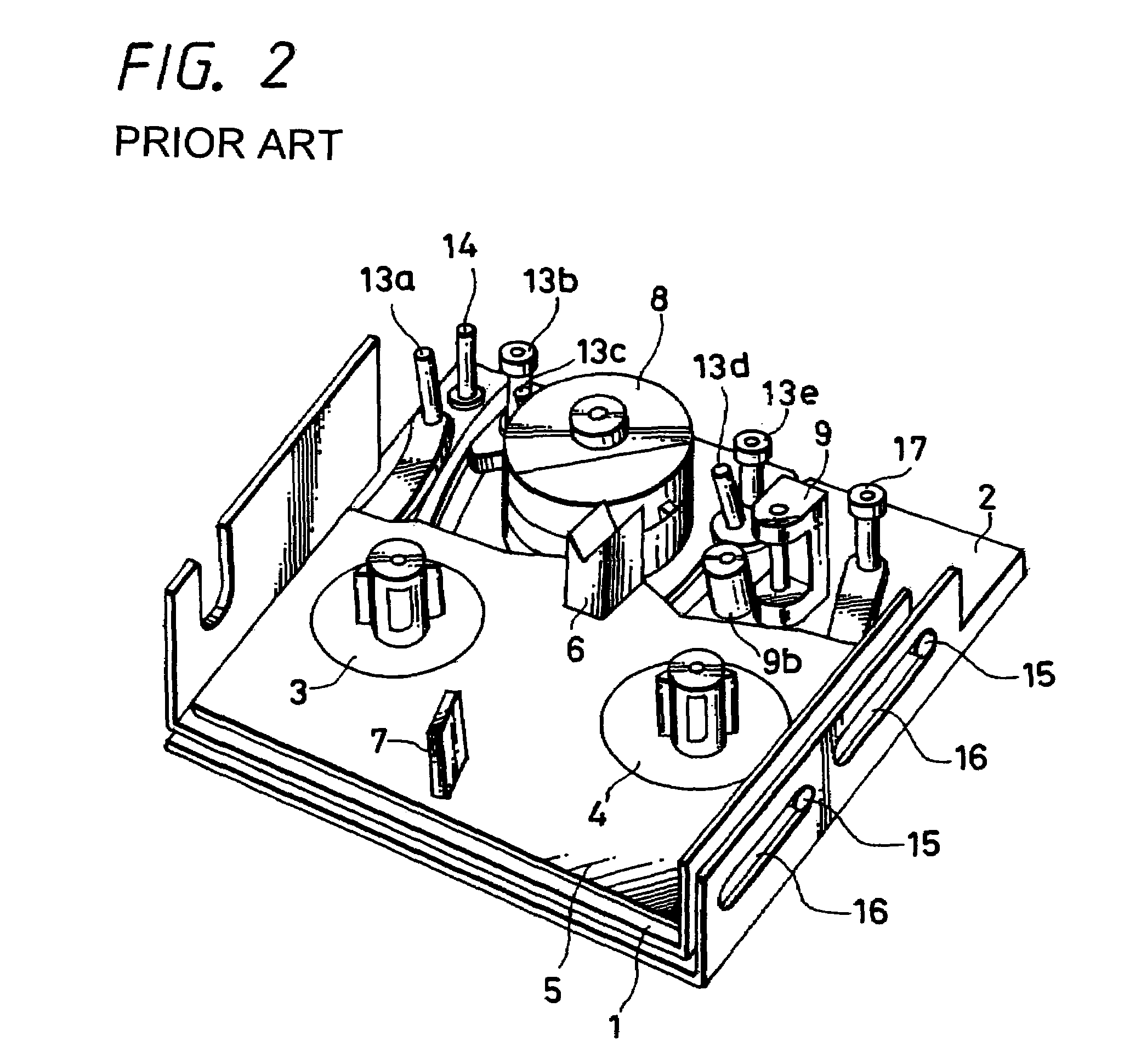 Tape guide mechanism of magnetic recording reproducing device