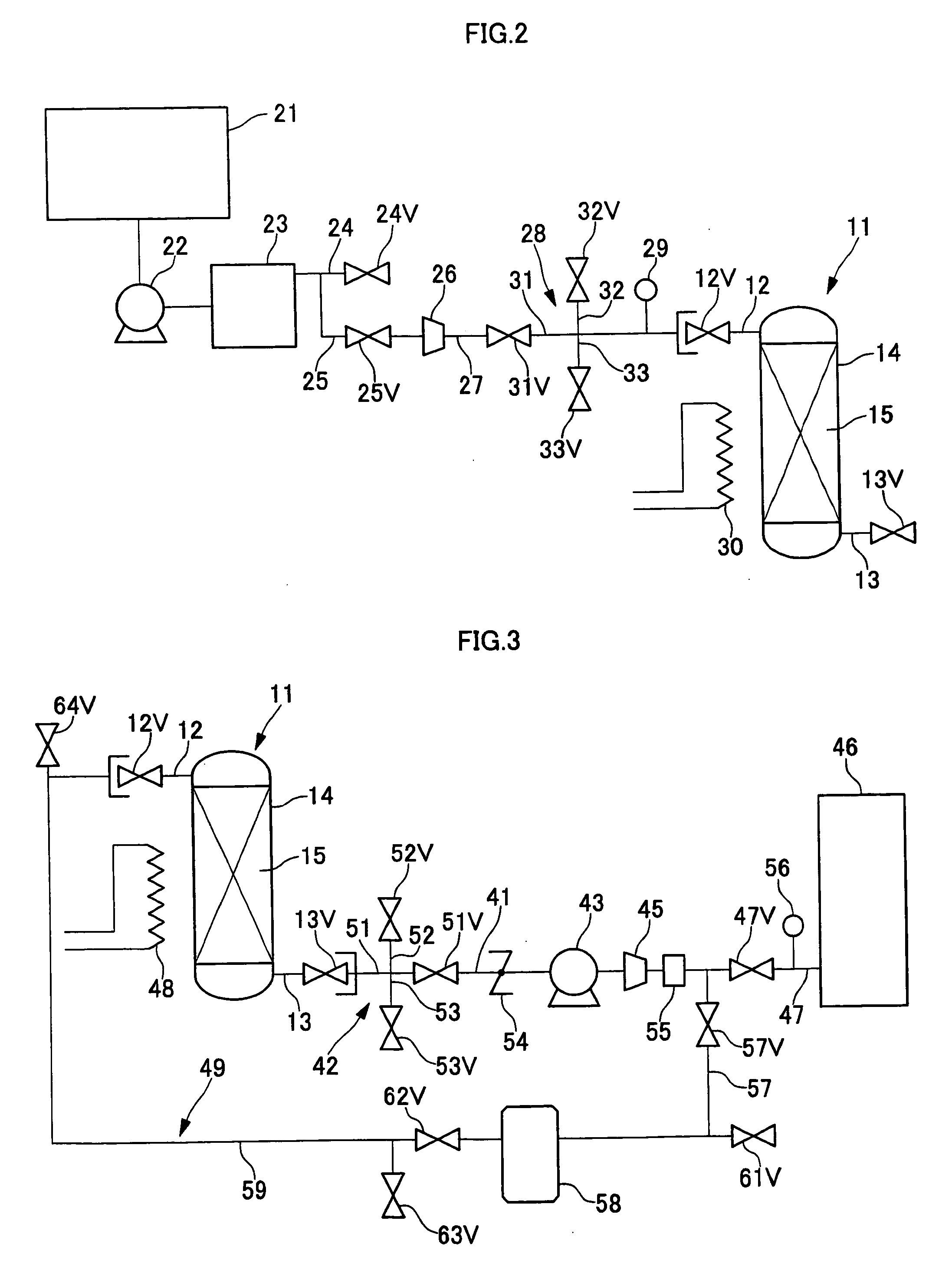 Process for recovering rare gases using gas-recovering container