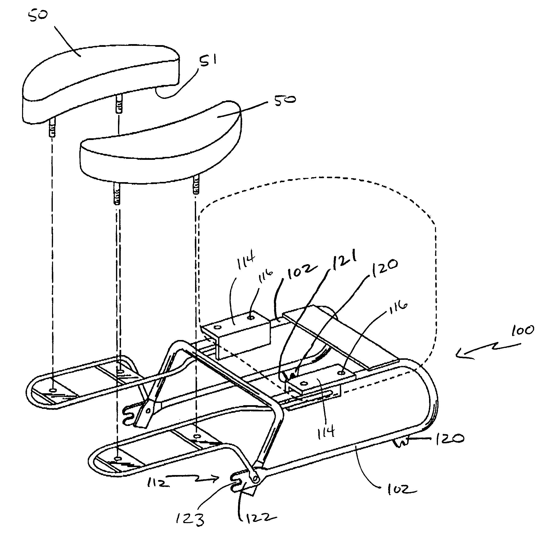 Supplemental motorcycle seat