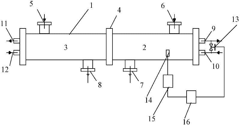 Dual-channel condenser with heat recovery and condensing temperature control structure