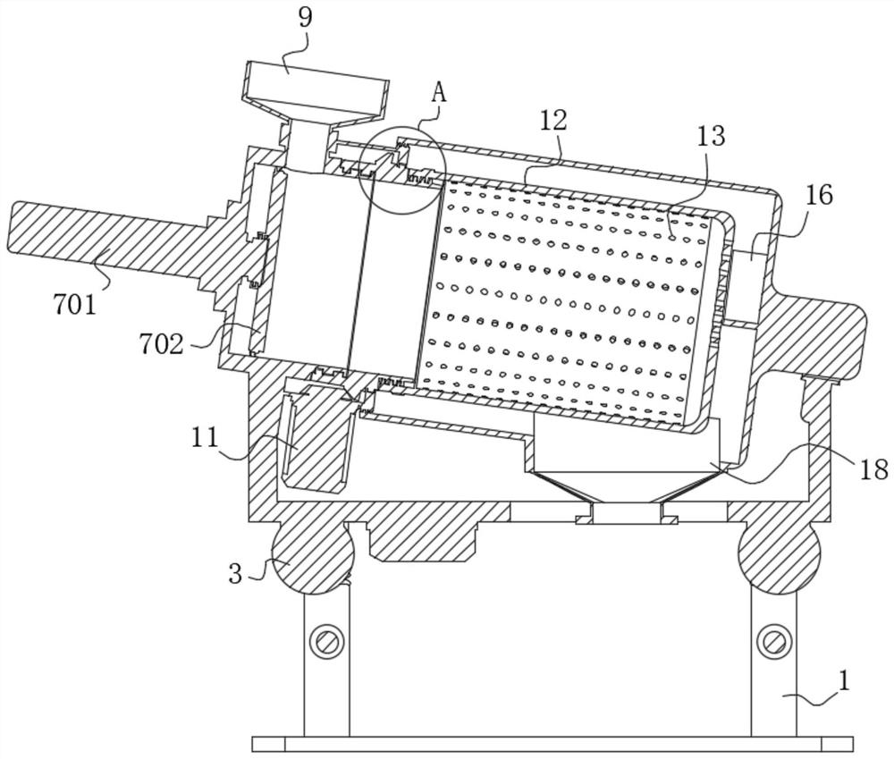 Rapid honey pressurizing and filtering equipment for bee breeding site