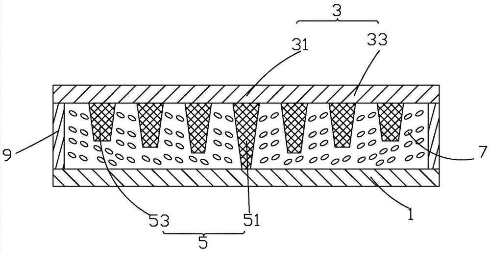 Curved LCD panel structure