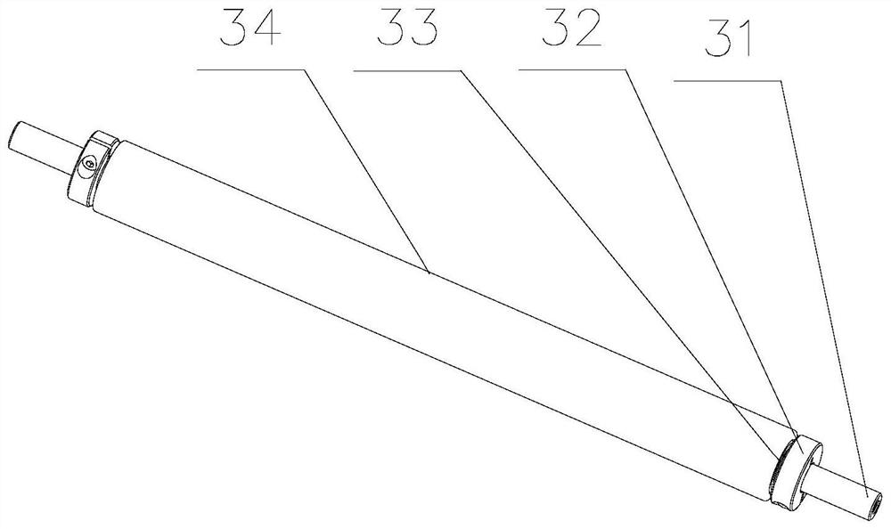 Triangular roller mechanism and winding device for separating directions of pole piece and diaphragm of lithium battery