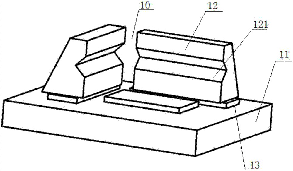 Fixture for roof prism gluing part production