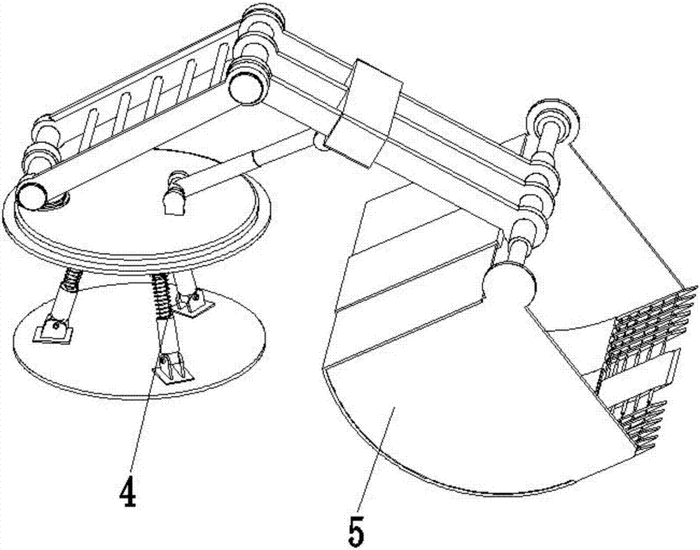 A fully automatic subgrade and pavement ditch maintenance integrated machine execution device