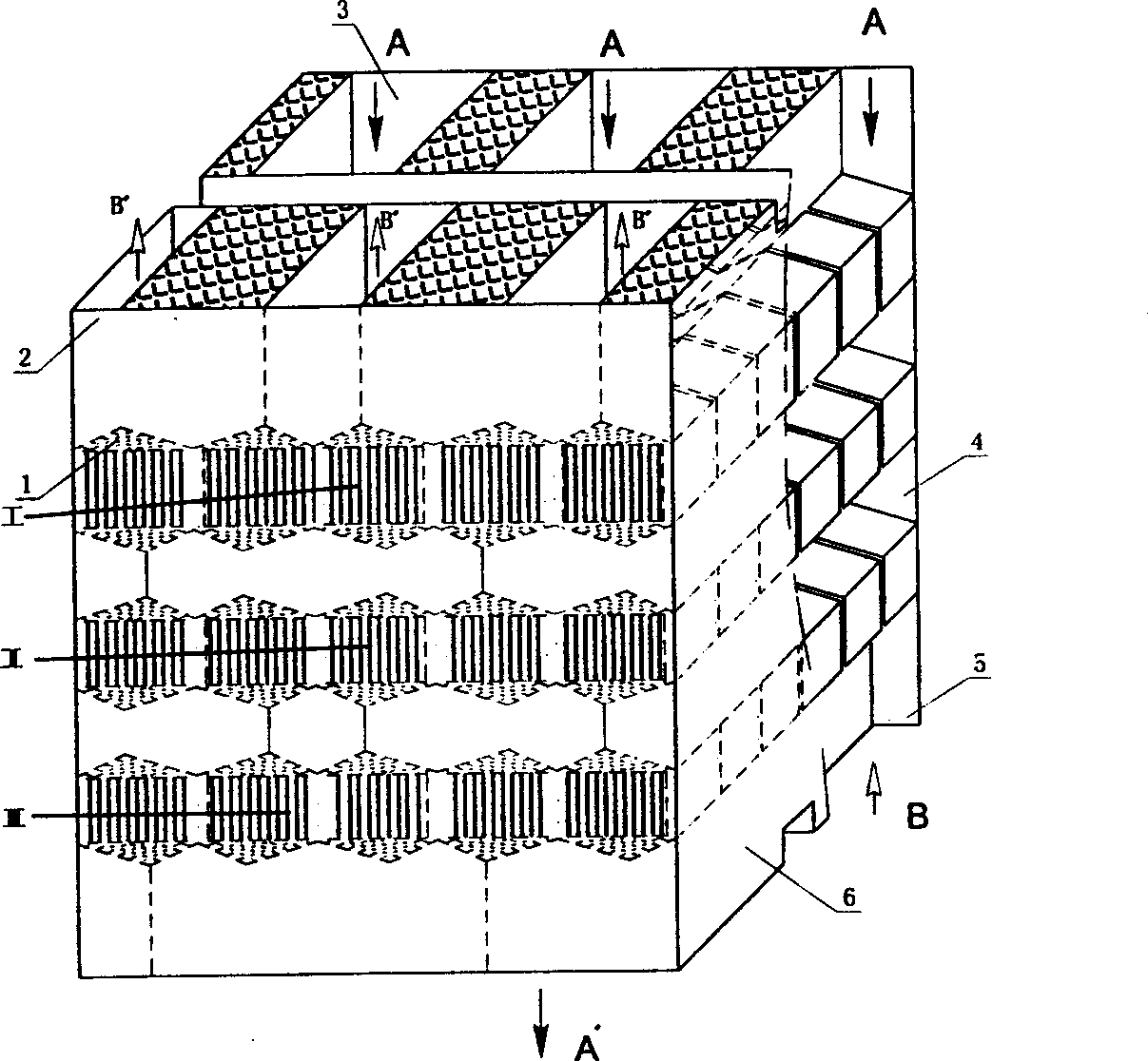 Plate type air preheater