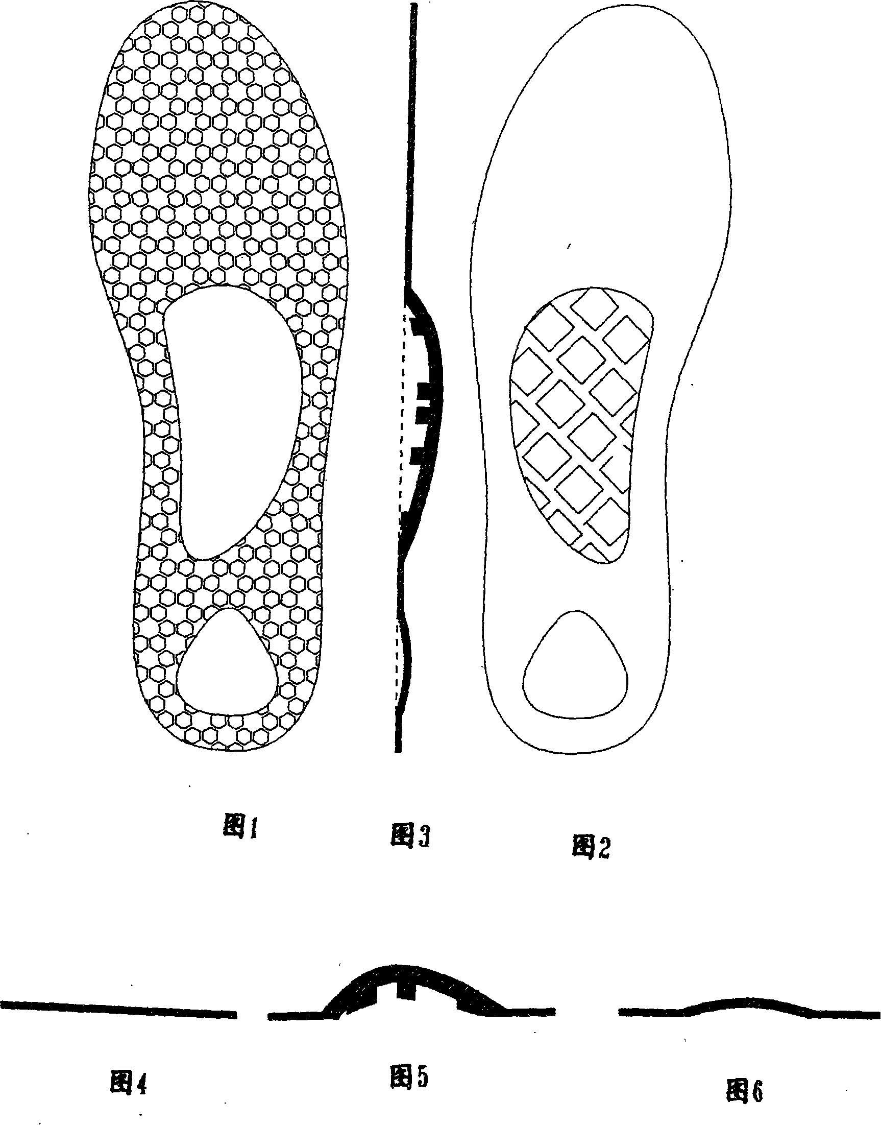 Wave energy resonant vibration massage and health care rubber and/or plastics shoe pad with steadily of centre of gravity instantly