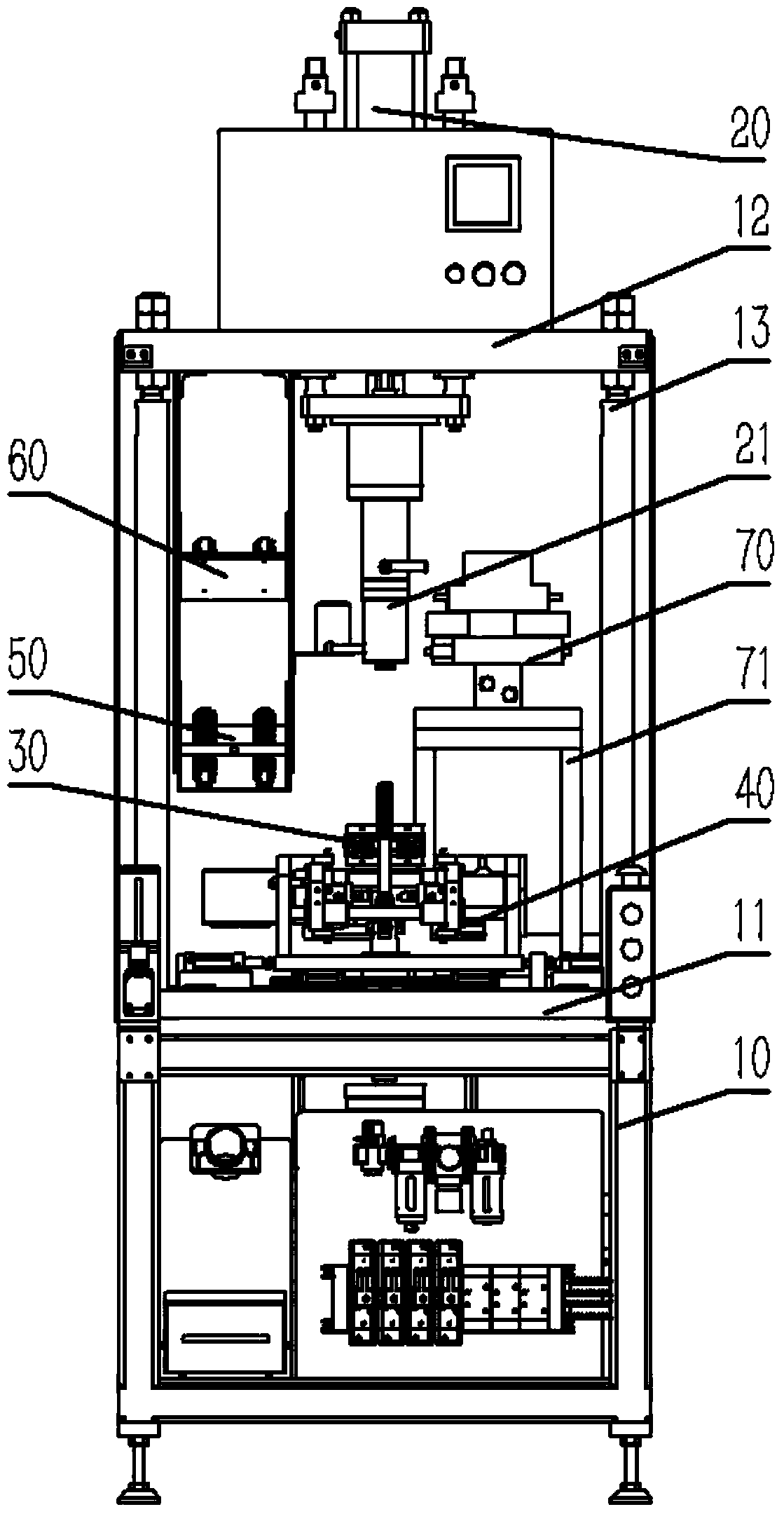 Bolt component pressfit riveting machine