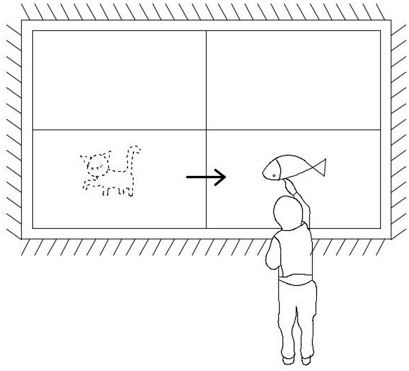 Interactive decorative insulation board and use method thereof