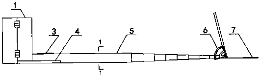 Quick positioning method for tunnel curtain grouting hole