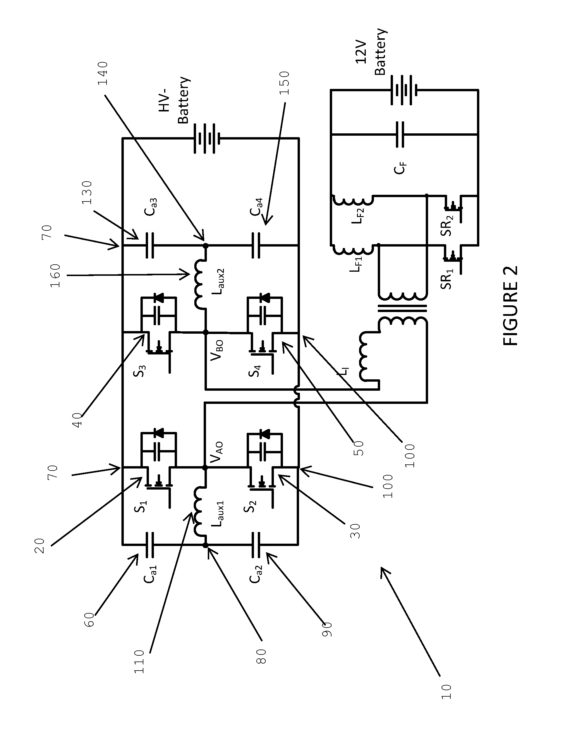 Load adaptive variable frequency phase-shift full-bridge dc/dc converter