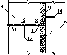 Frame infill wall using stress self-releasing connecting device and manufacturing method