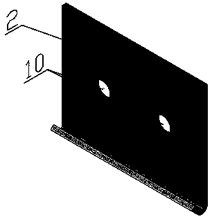 Frame infill wall using stress self-releasing connecting device and manufacturing method