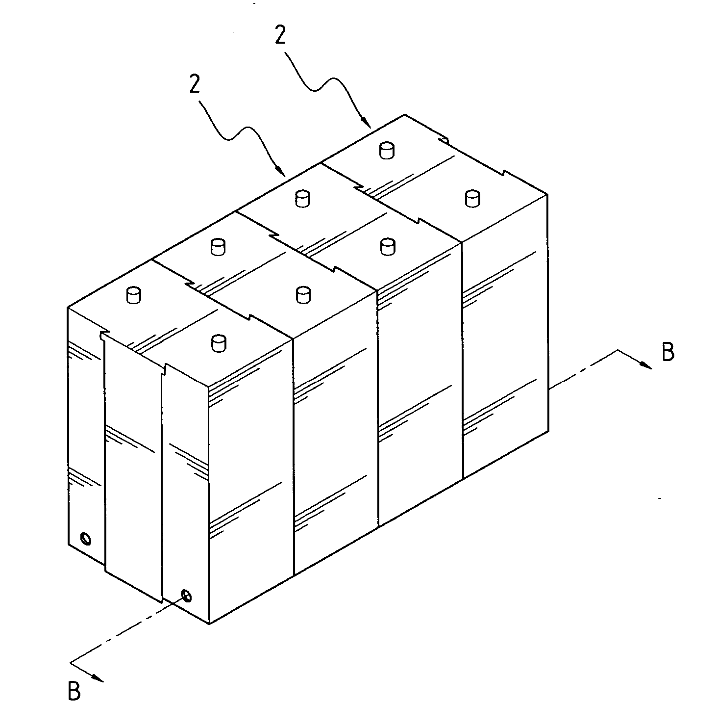 Bulk-capacity continuous feed printer ink container pack