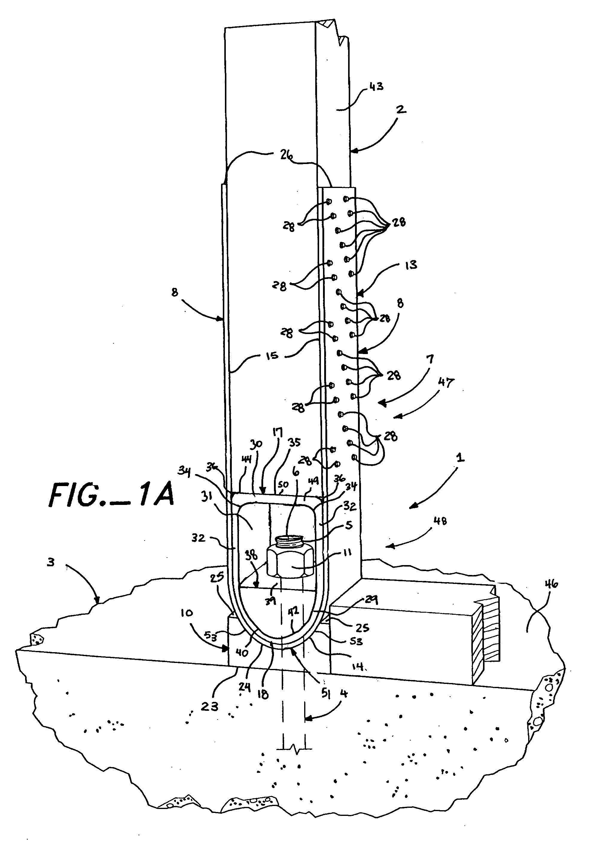 Rotating concentric holdown