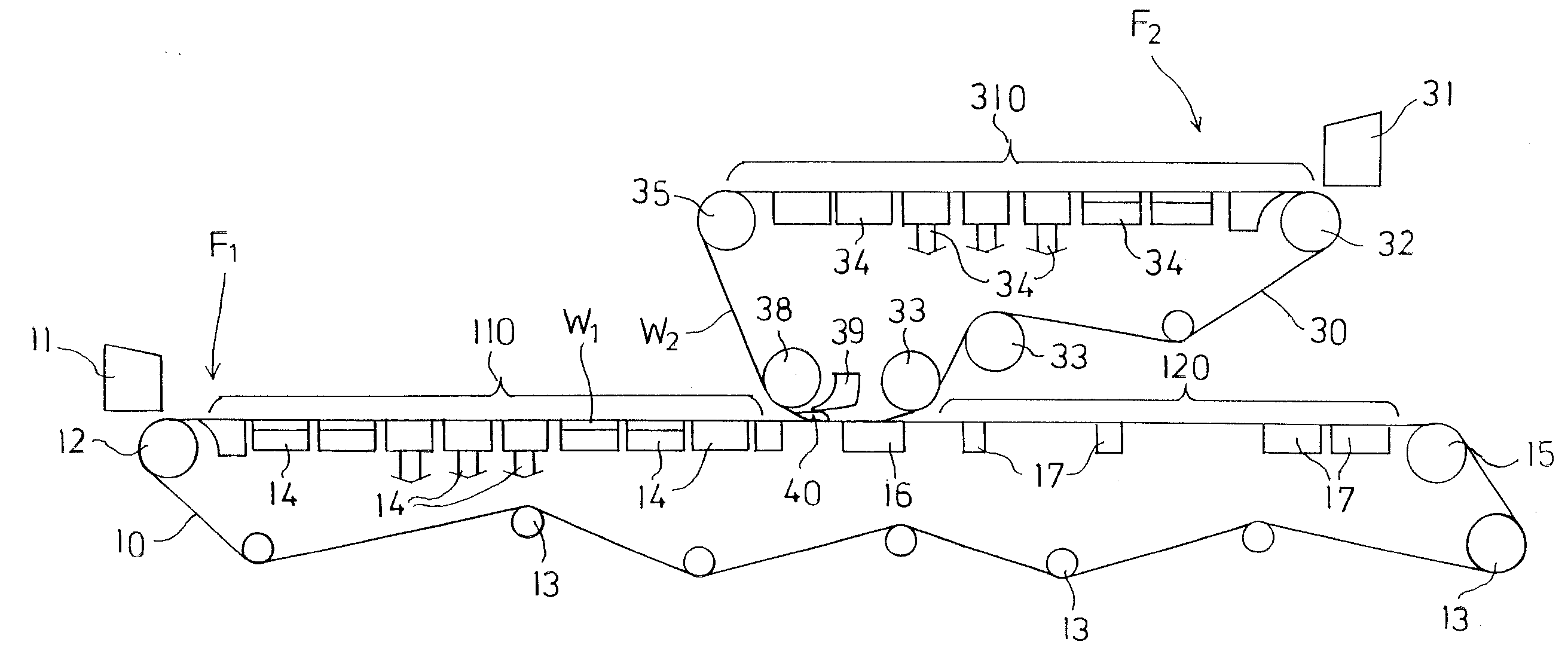 Web-Forming Section and Method for Manufacturing Multi-Layer Web