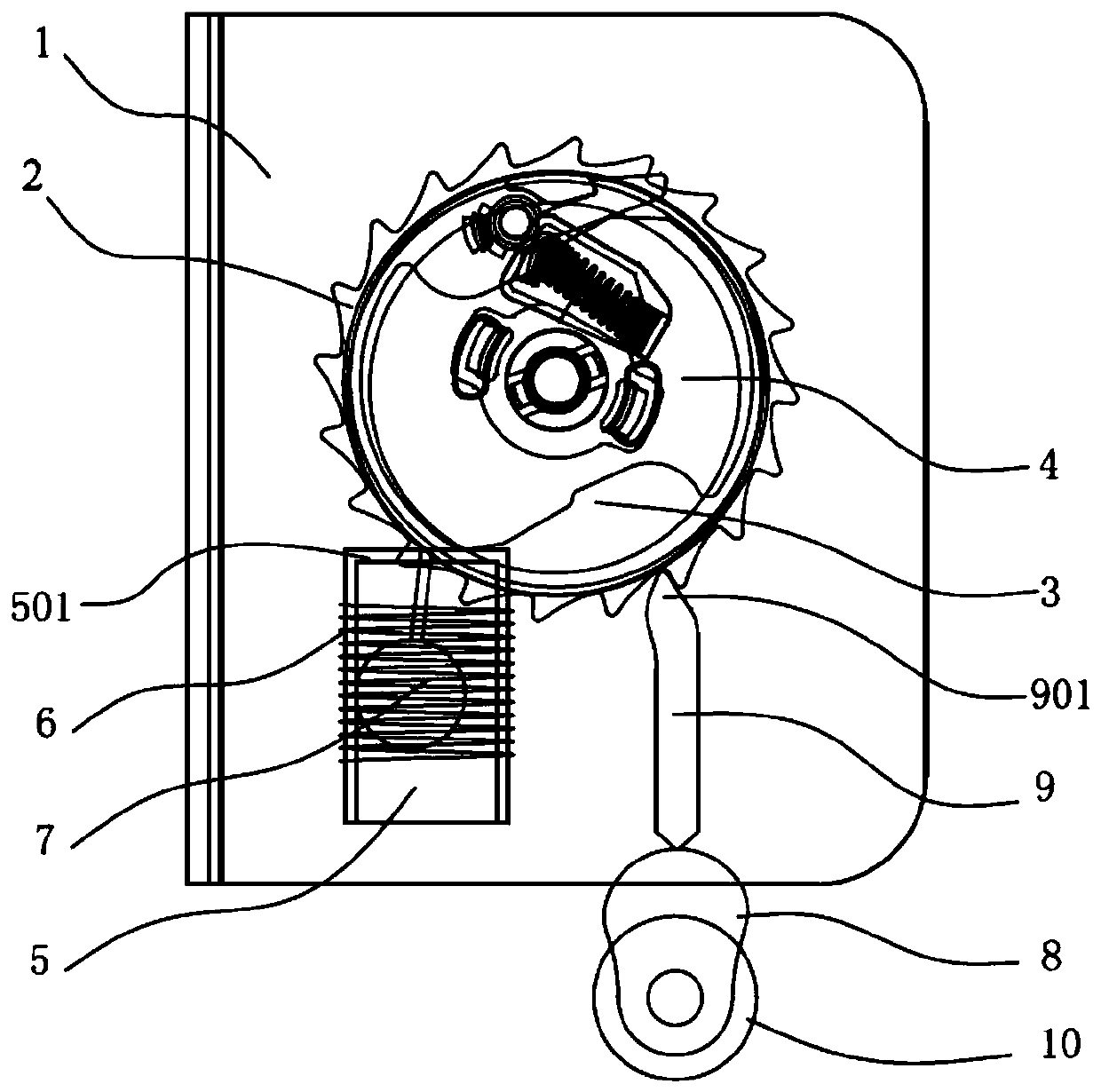 Car sensor lock device, belt sensor lock device and car seat belt lock sensor device