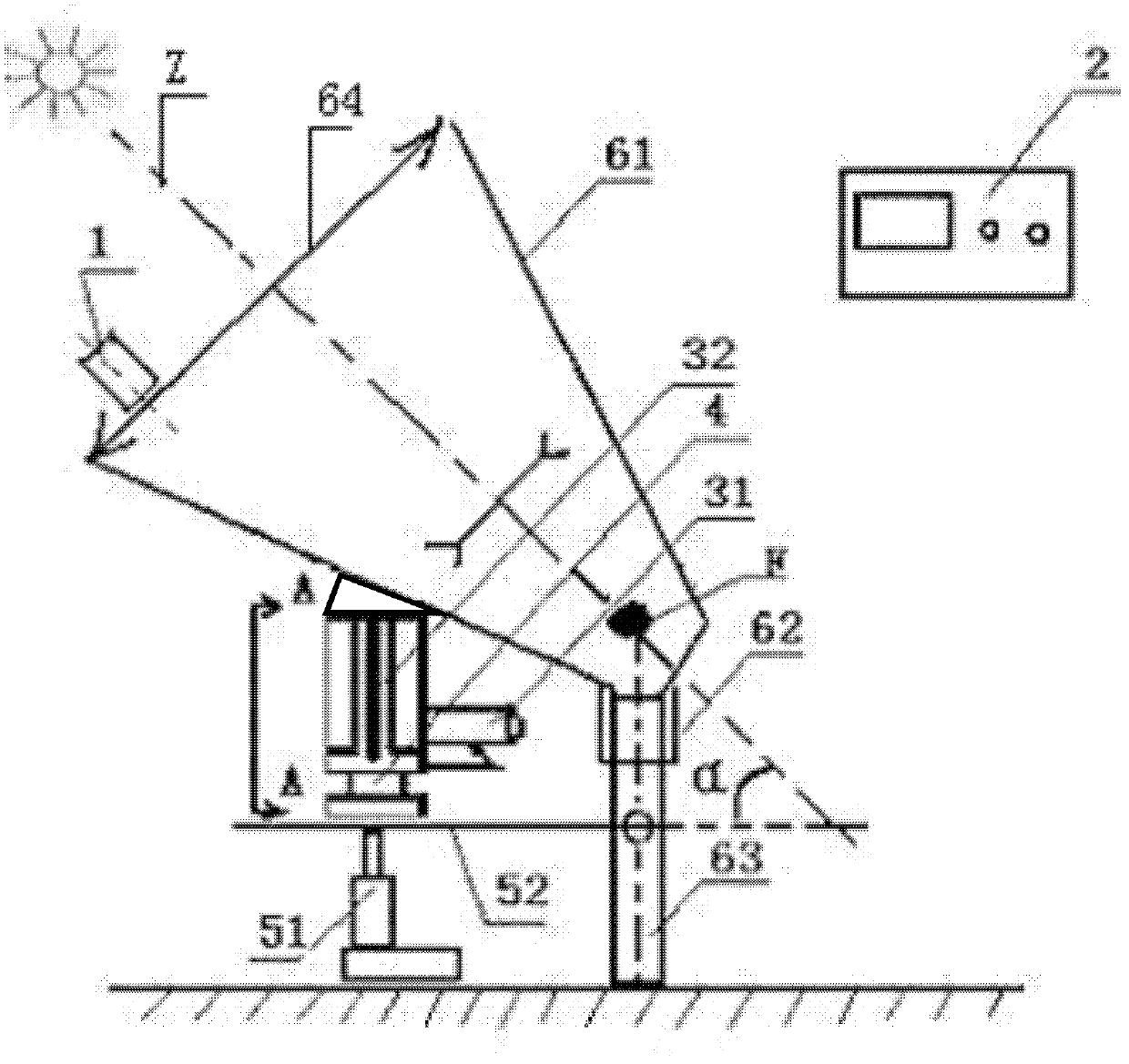 Sunlight polar axis type automatic tracking device