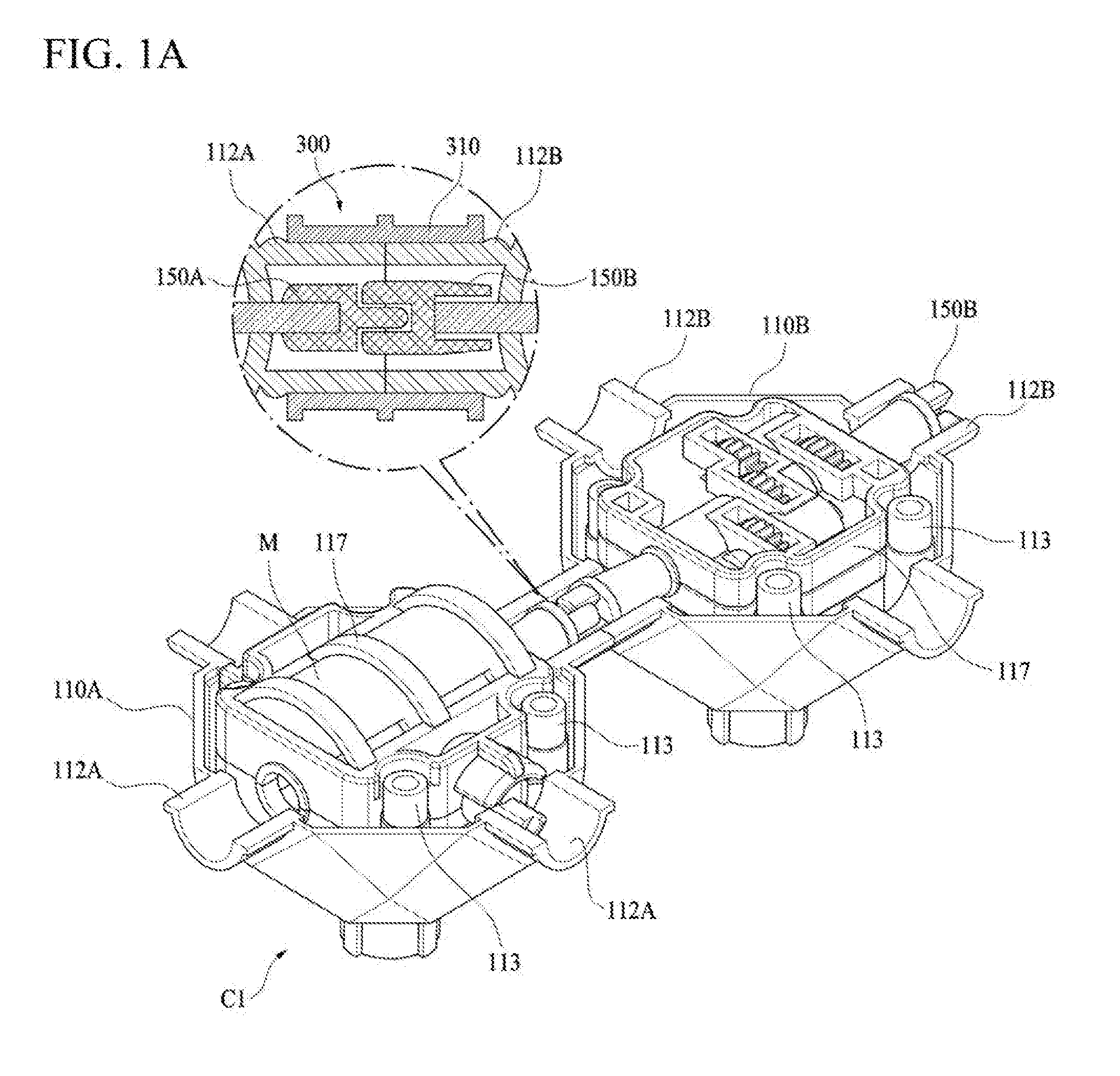 Power transmission apparatus and built-up type toy including the same