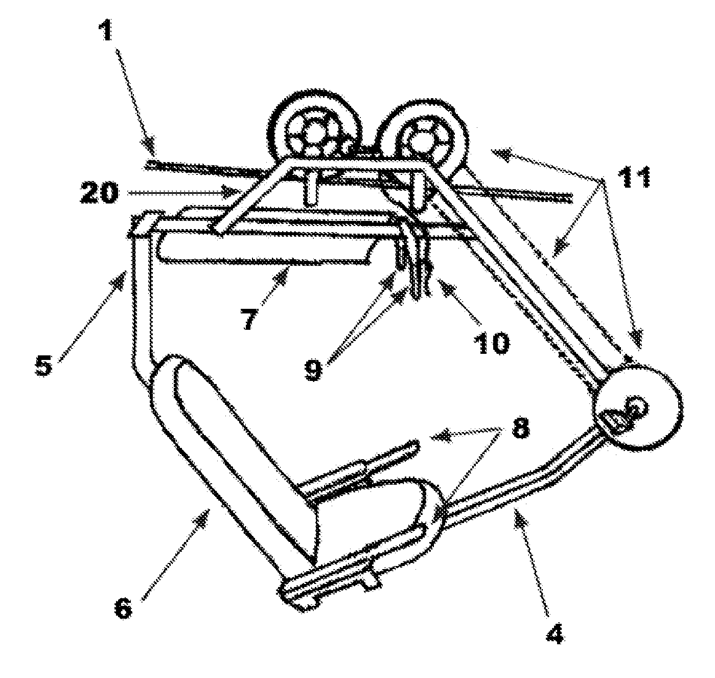 Self-driven cable transportation system for persons used for the (aerial) panoramic observation of the environment