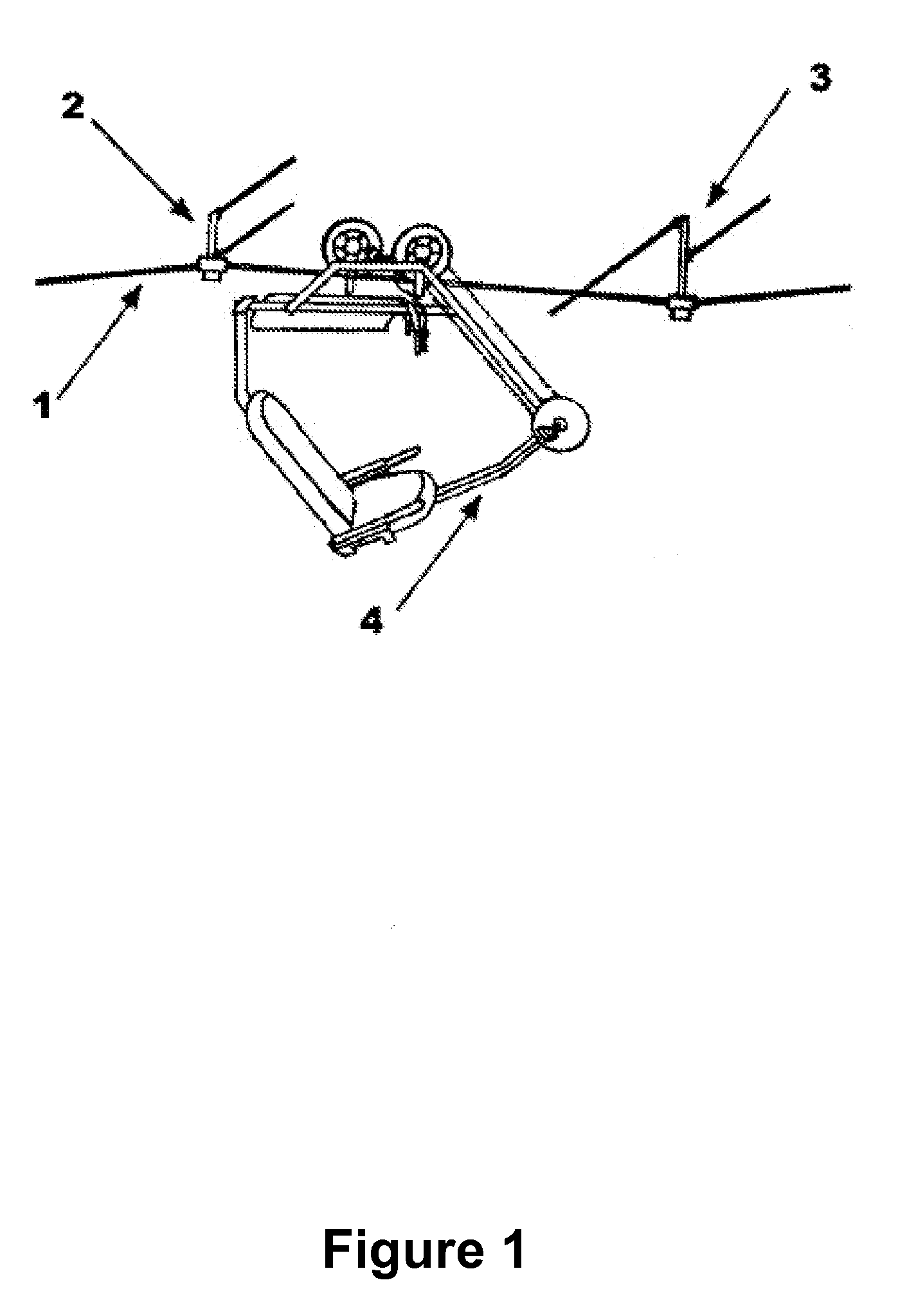 Self-driven cable transportation system for persons used for the (aerial) panoramic observation of the environment